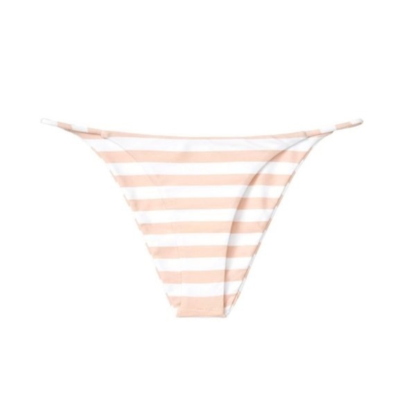 New! Skin by same striped Brazilian string low-rise bikini bottom 14674 - Picture 1 of 11
